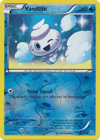Plasma Storm Vanillite #35/135 reverse holo